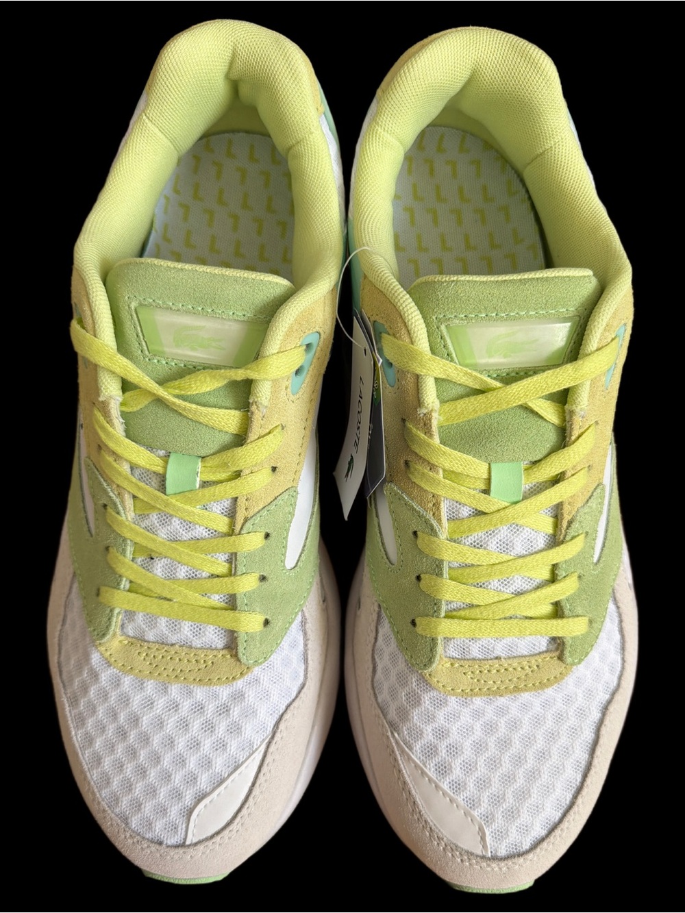 Lacoste STORM 96  Pastel Green & White Sport Sneaker Men’s size 10.5 NWT - Picture 6 of 16